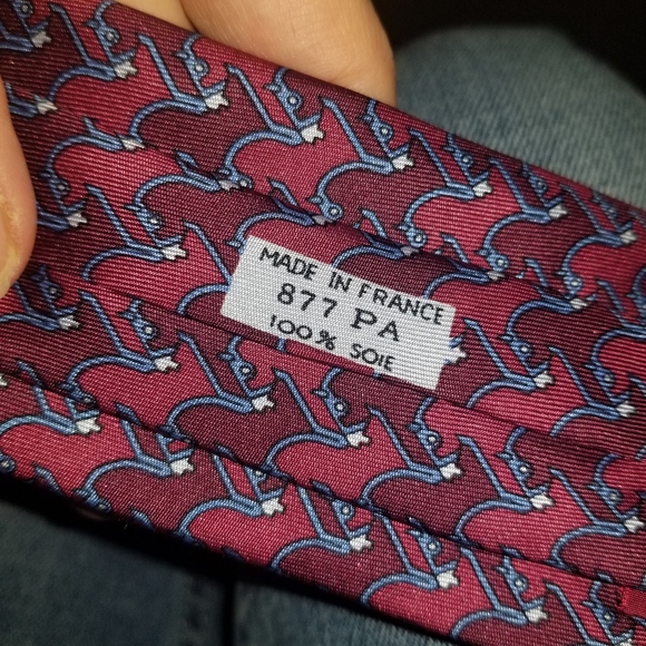 1970's Hermes Tie Old Stock Novelty Horses - Picture 3 of 8